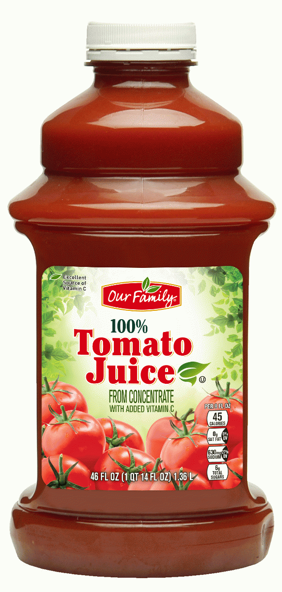 Our Family  tomato juice from concentrate, 100% juice Full-Size Picture